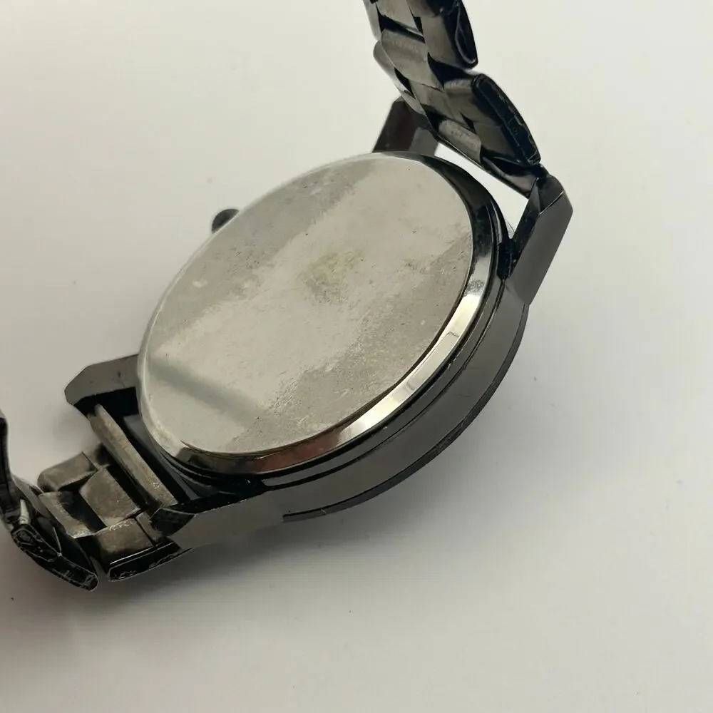 JWH Geometric Watch Black and Gold Tone Face Working New Battery